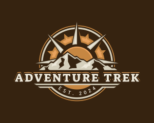 Adventure Mountain Compass logo design