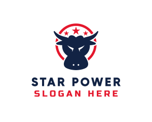 Wild Bull Star logo design