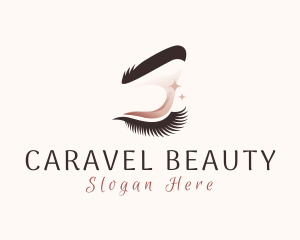 Pretty Feminine Eyelashes logo design