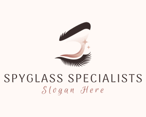 Pretty Feminine Eyelashes logo design