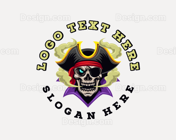 Pirate Captain Gaming Logo