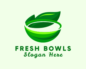 Organic Vegan Bowl logo design