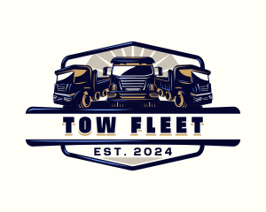 Truck Cargo Fleet logo design