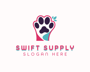 Veterinarian Pet Paw Logo