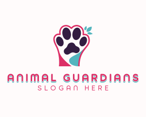 Veterinarian Pet Paw logo