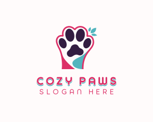 Veterinarian Pet Paw logo design