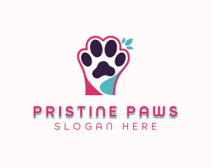 Veterinarian Pet Paw logo design