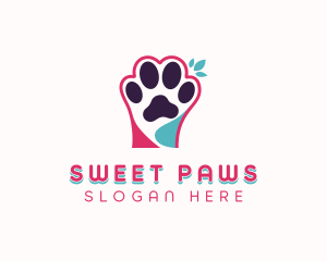 Veterinarian Pet Paw logo design