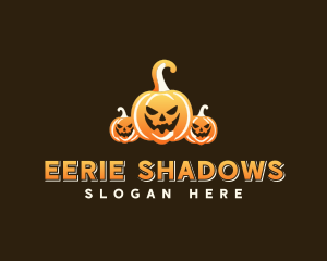 Halloween Spooky Pumpkin logo design