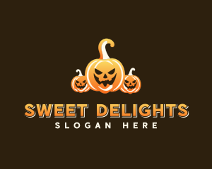 Halloween Spooky Pumpkin logo design