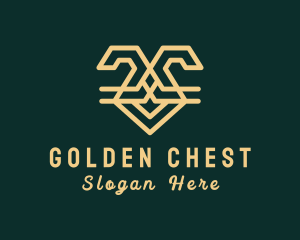 Golden Rabbit Animal logo design