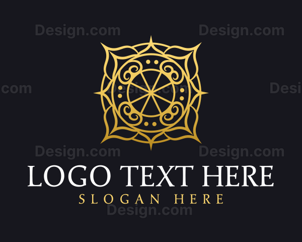 Mandala Flower Ornament Logo