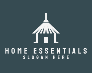 Home Broom Housework logo design