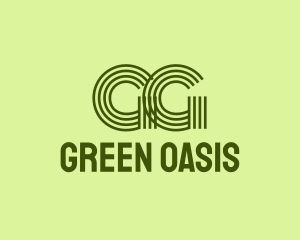Green Urban Lines logo design