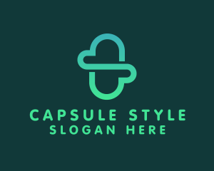 Minimalist Cloud Capsule logo