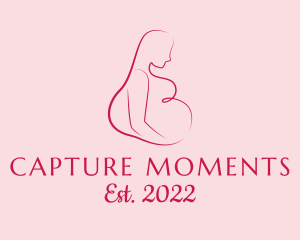Pregnant Woman Silhouette logo