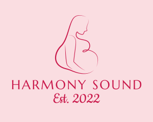 Pregnant Woman Silhouette logo