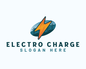 Electricity Power Bolt logo design