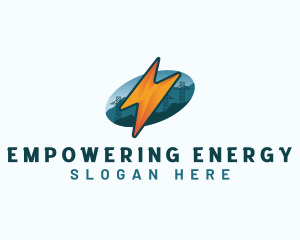 Electricity Power Bolt logo design