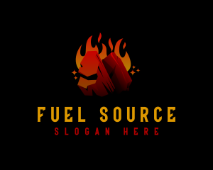 Hot Charcoal Fire logo design