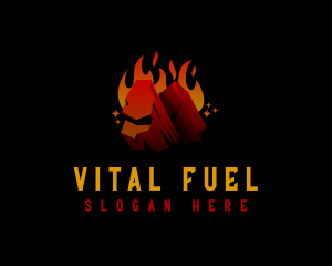 Hot Charcoal Fire logo design