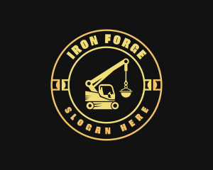 Crane Construction Machinery logo design