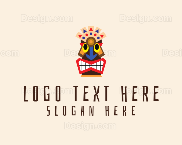 Native Aztec Character Logo