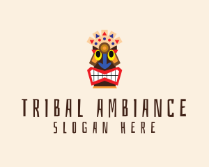 Native Aztec Character  logo design