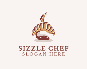 Chef Hat Baking Bread logo design