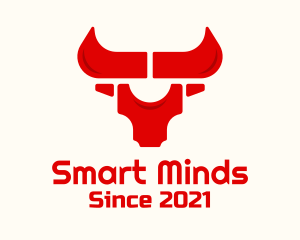 Geometric Buffalo Head logo