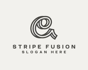 Premium Stripe Cursive logo