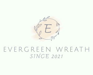 Leaf Wreath Spa logo design