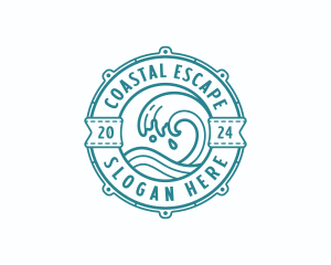 Coastal Waves Surf logo design