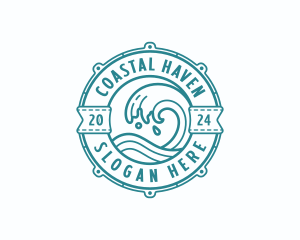 Coastal Waves Surf logo design