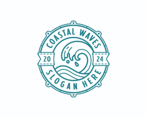 Coastal Waves Surf logo design