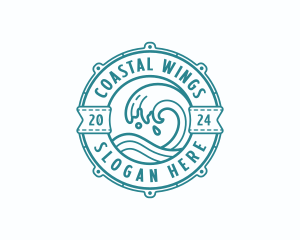 Coastal Waves Surf logo design