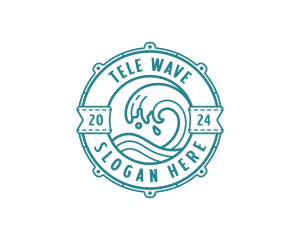 Coastal Waves Surf logo design