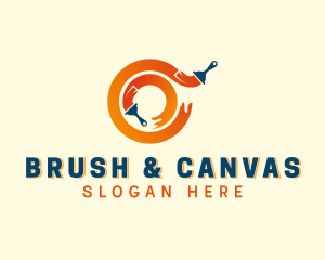 Painting Paint Brush logo