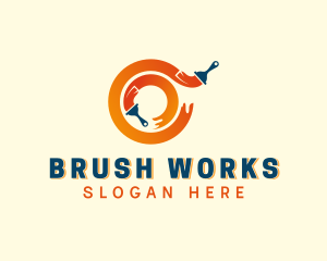 Painting Paint Brush logo design