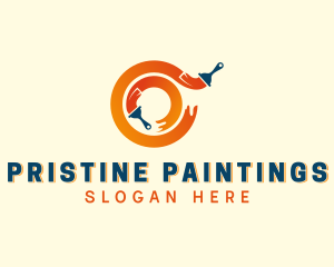 Painting Paint Brush logo design