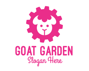 Industrial Pink Sheep  logo design