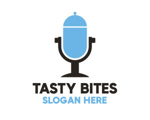 Food Radio Microphone Logo