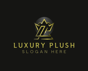 Luxury Crown Royalty Letter L logo design