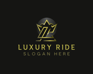 Luxury Crown Royalty Letter L logo design