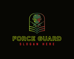 Soldier Gun Shooting logo