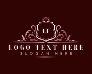 Elegant Floral Shield logo