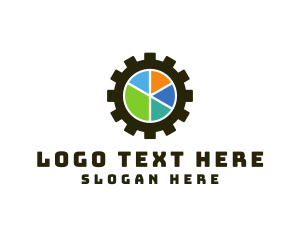 Gear Pie Chart  logo