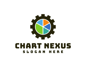 Gear Pie Chart  logo