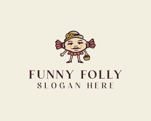 Fancy Candy Lady logo design