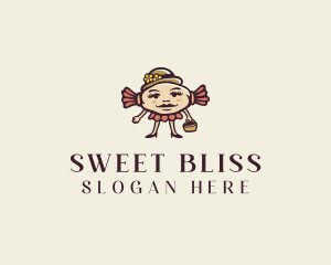 Fancy Candy Lady logo design